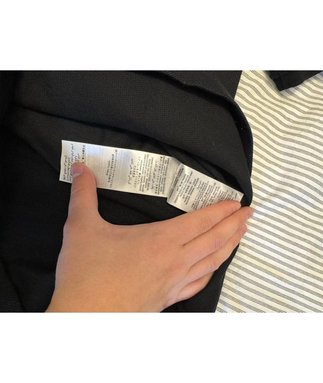 GUCCI Черное поло с коротким рукавом, фото 6