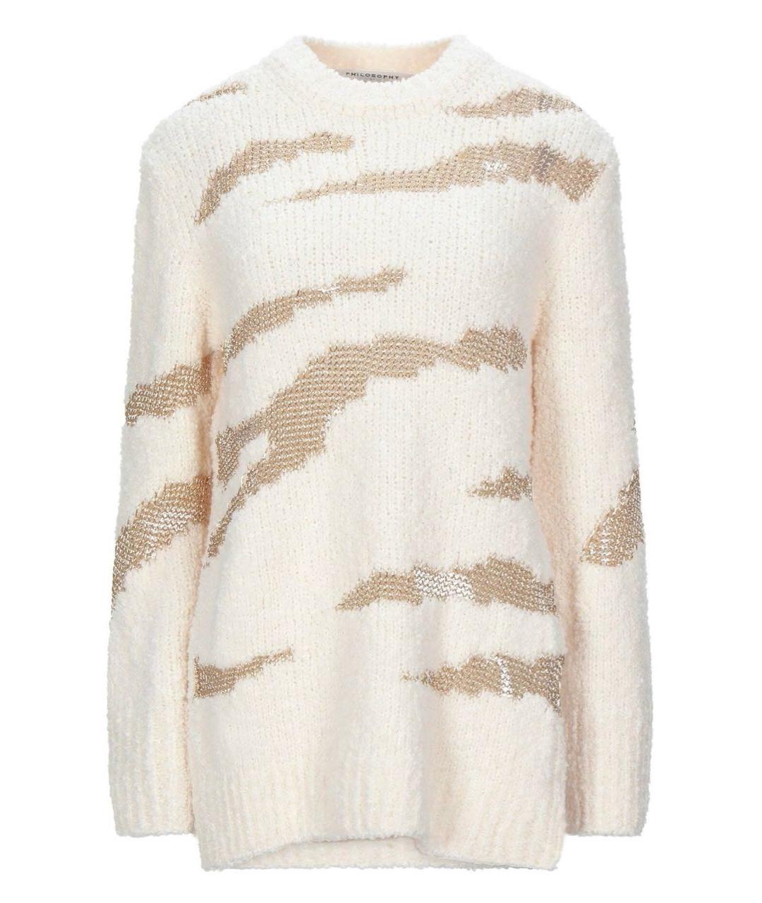 PHILOSOPHY DI LORENZO SERAFINI Бежевый джемпер / свитер, фото 1