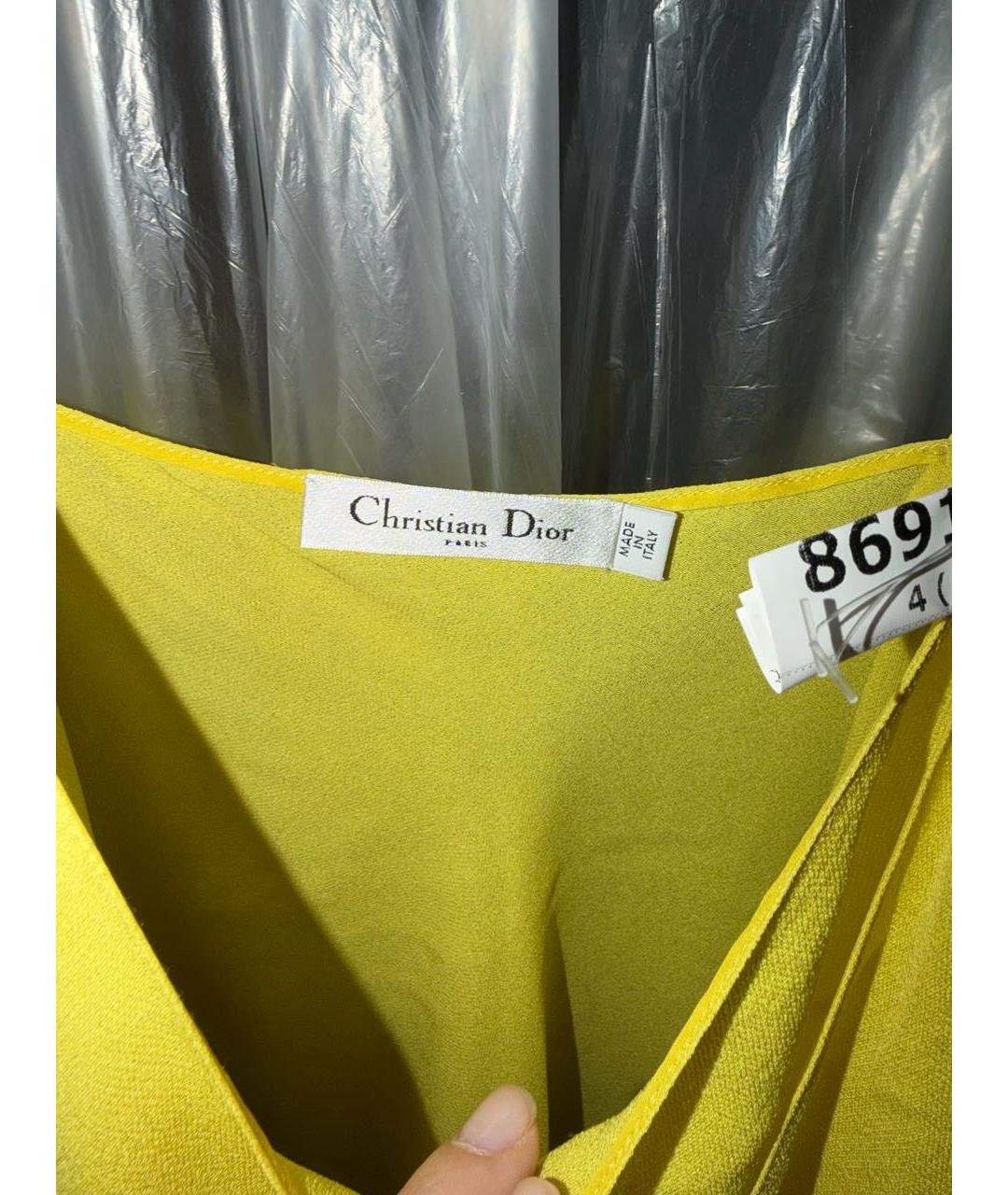 CHRISTIAN DIOR Желтая блузы, фото 2