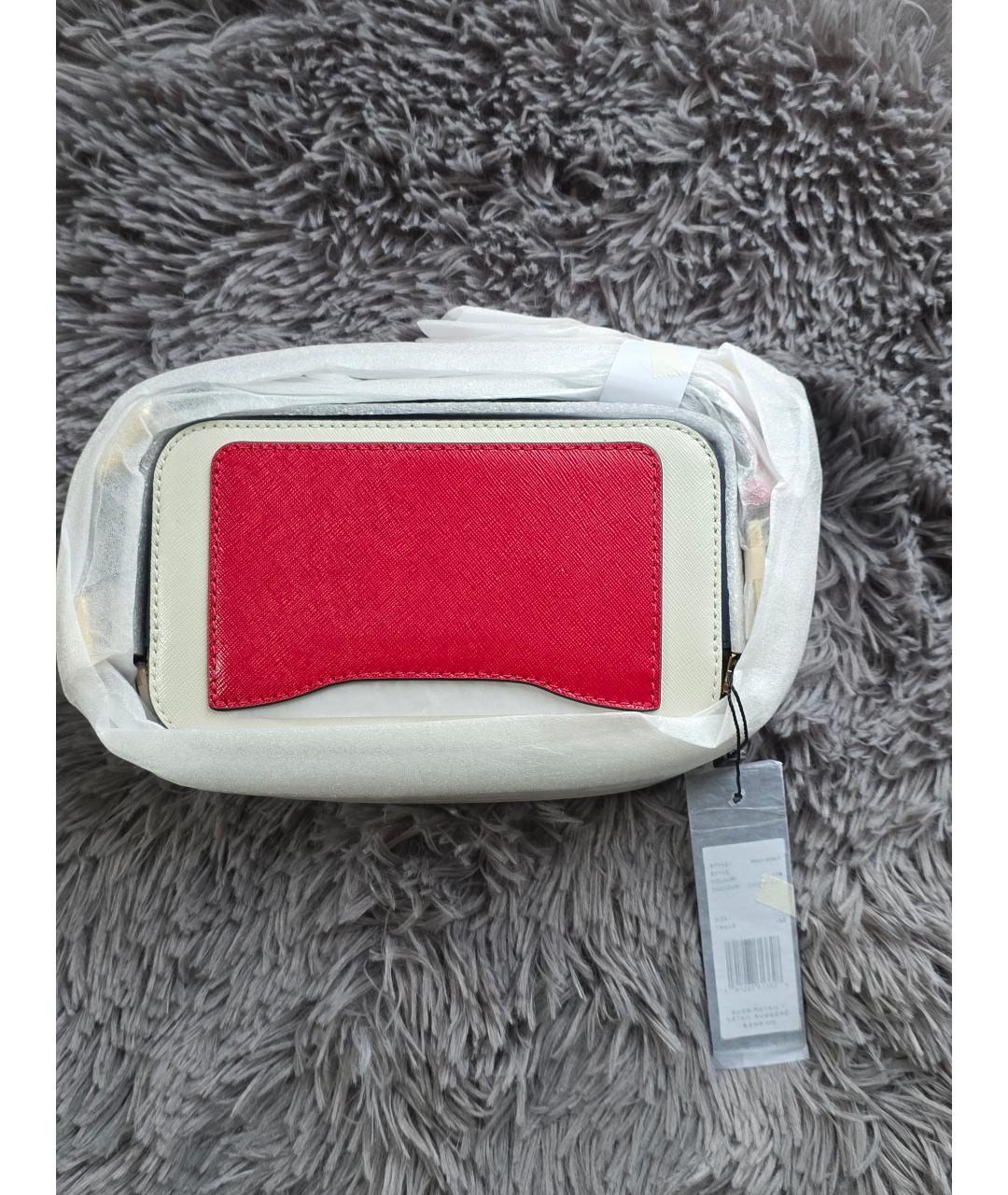 MARC JACOBS Белая кожаная сумка через плечо, фото 6