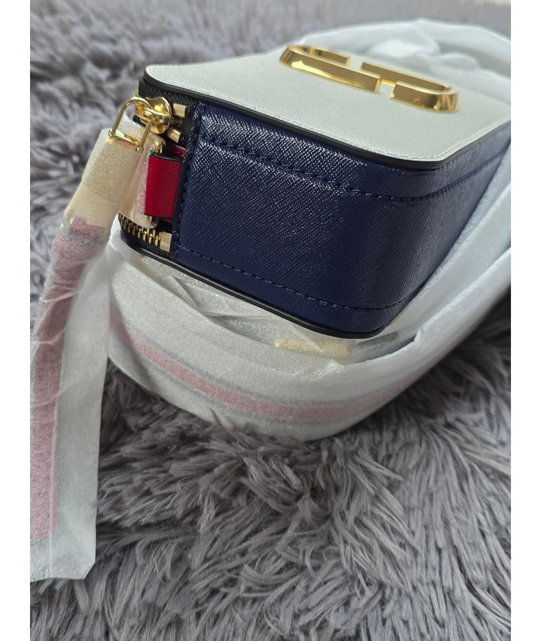 MARC JACOBS Белая кожаная сумка через плечо, фото 4