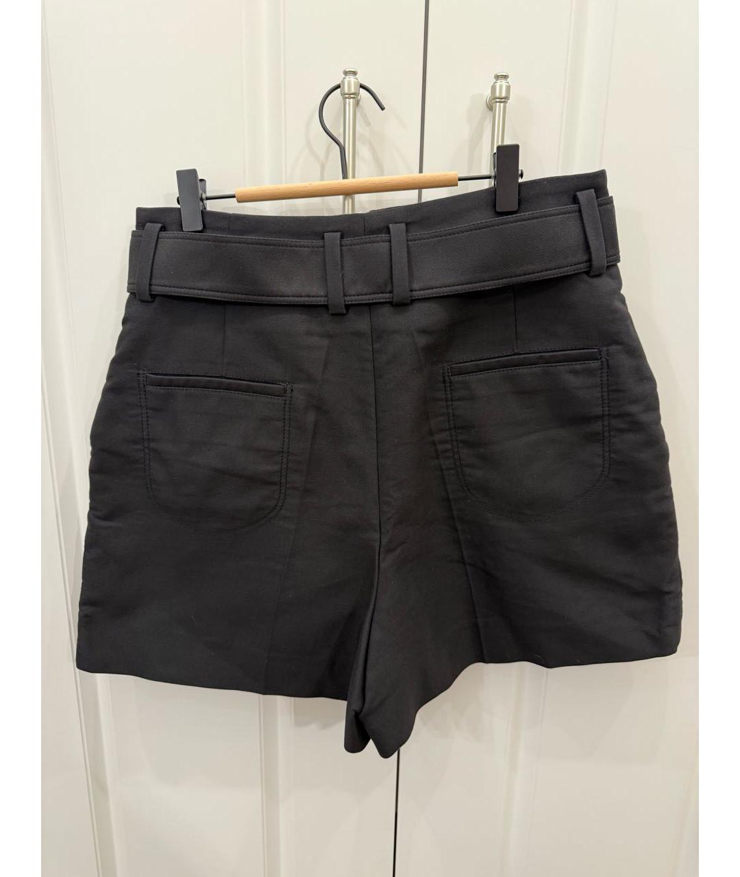 SANDRO Черные хлопковые шорты, фото 3
