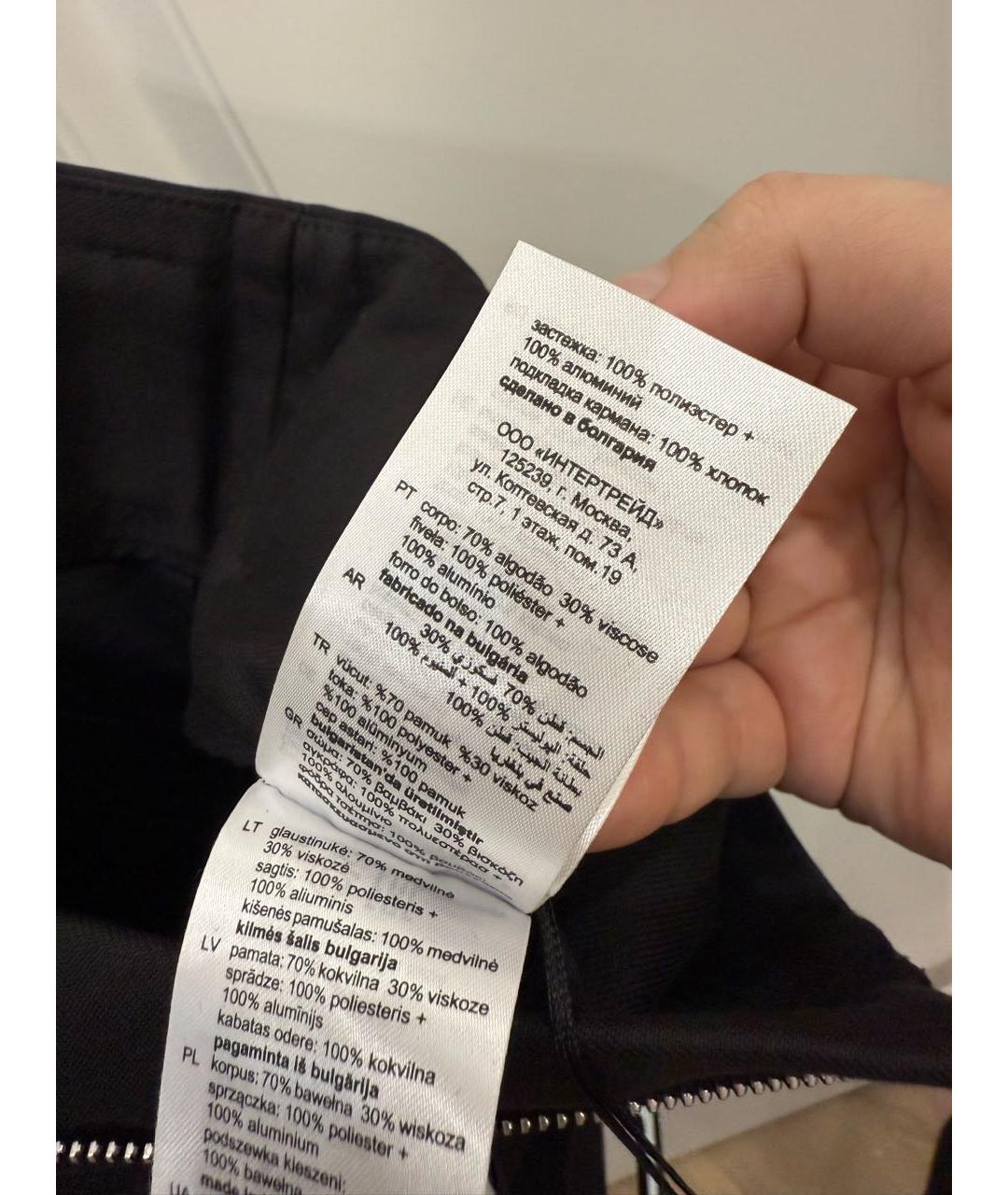 SANDRO Черные хлопковые шорты, фото 7