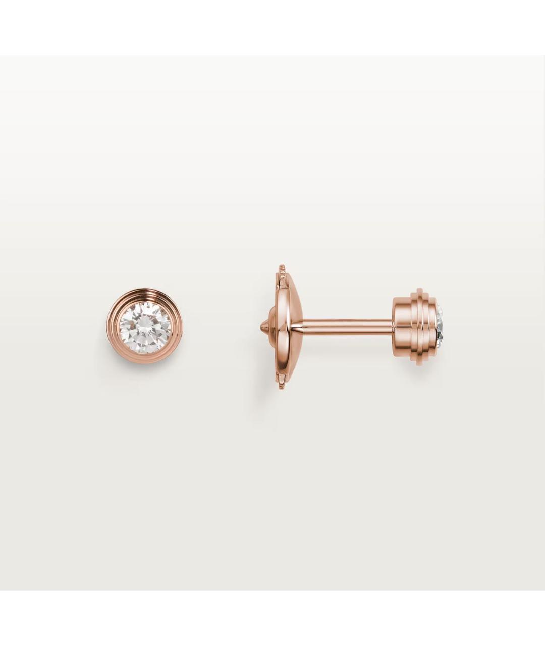 CARTIER Золотые серьги из розового золота, фото 2