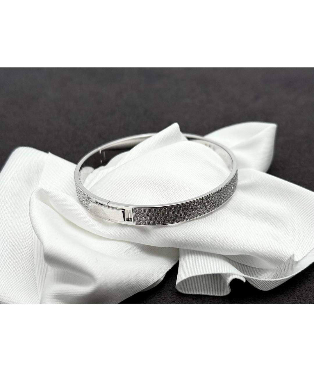 HERMES Серебрянный браслет из белого золота, фото 2