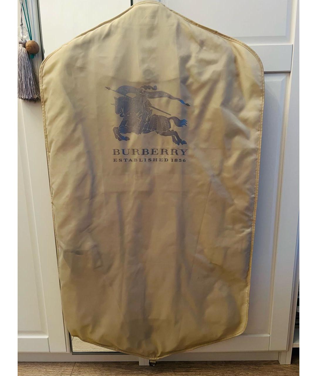 BURBERRY Бежевый хлопковый тренч/плащ, фото 5