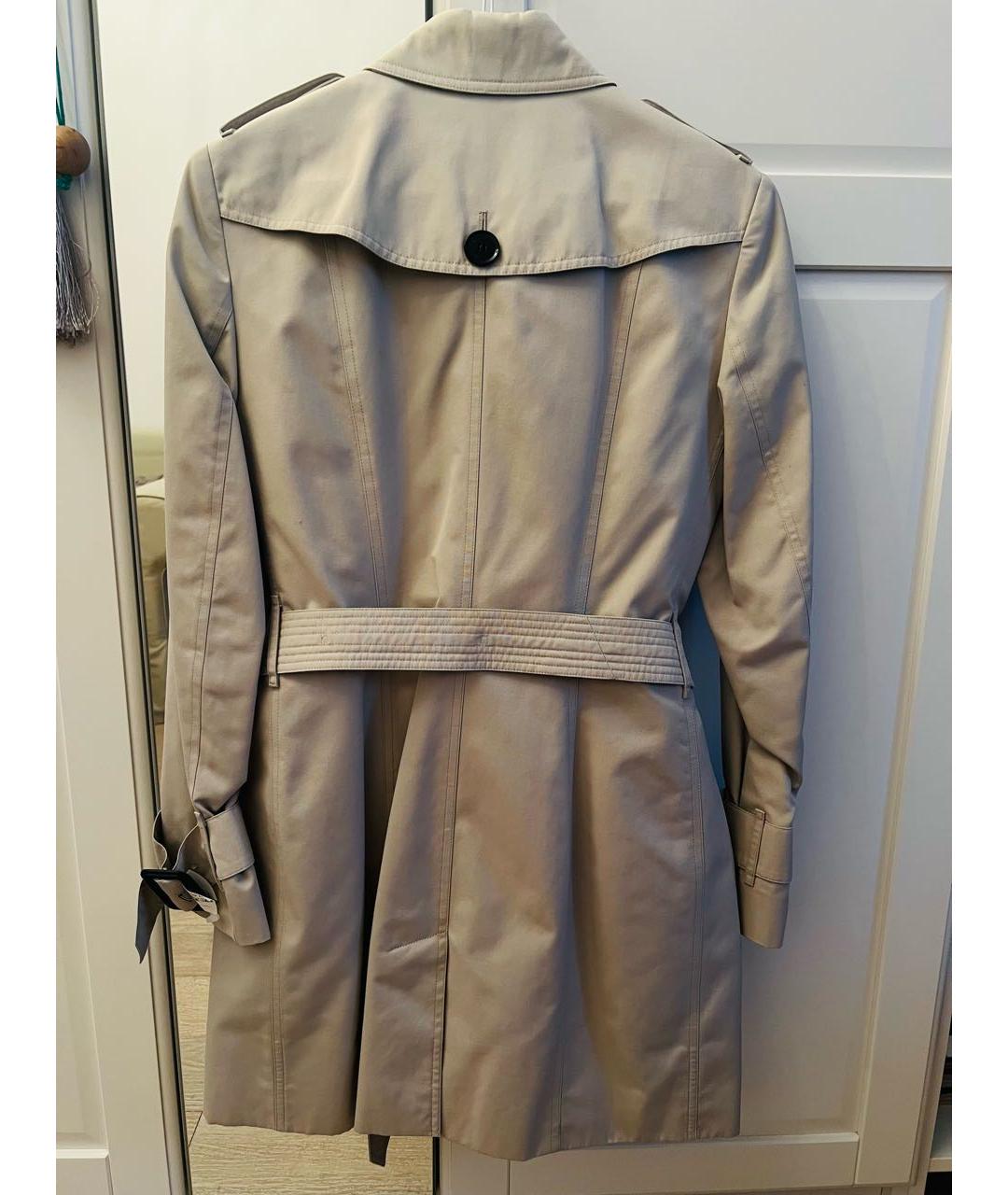 BURBERRY Бежевый хлопковый тренч/плащ, фото 2