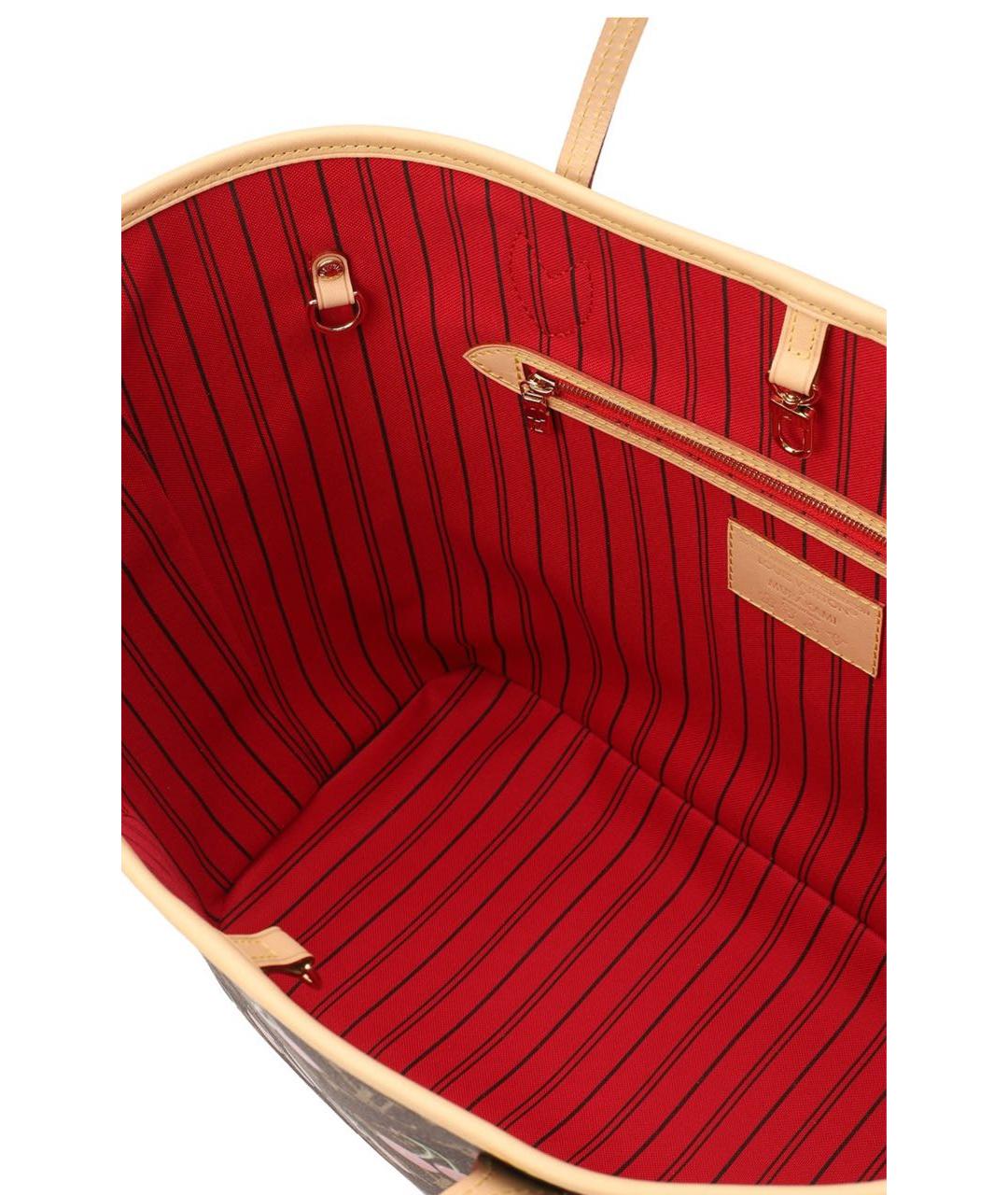 LOUIS VUITTON Коричневая сумка с короткими ручками, фото 4