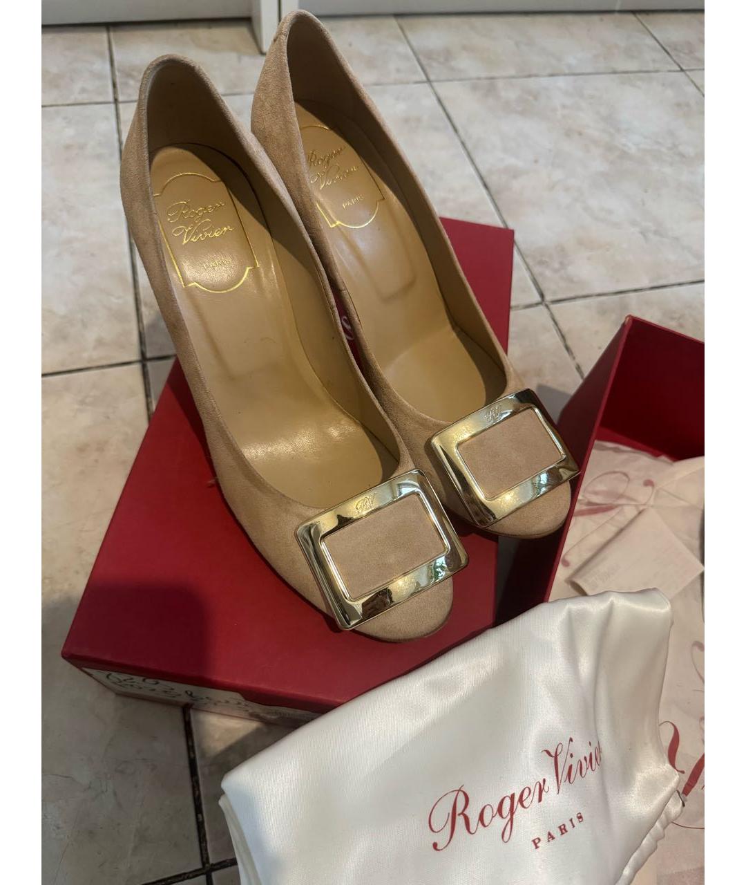 ROGER VIVIER Розовые замшевые туфли, фото 2