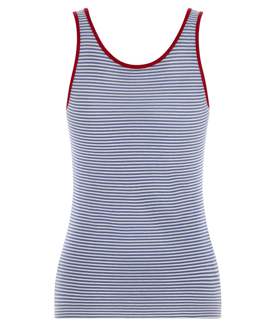 PRADA Голубая хлопковая майка, фото 2