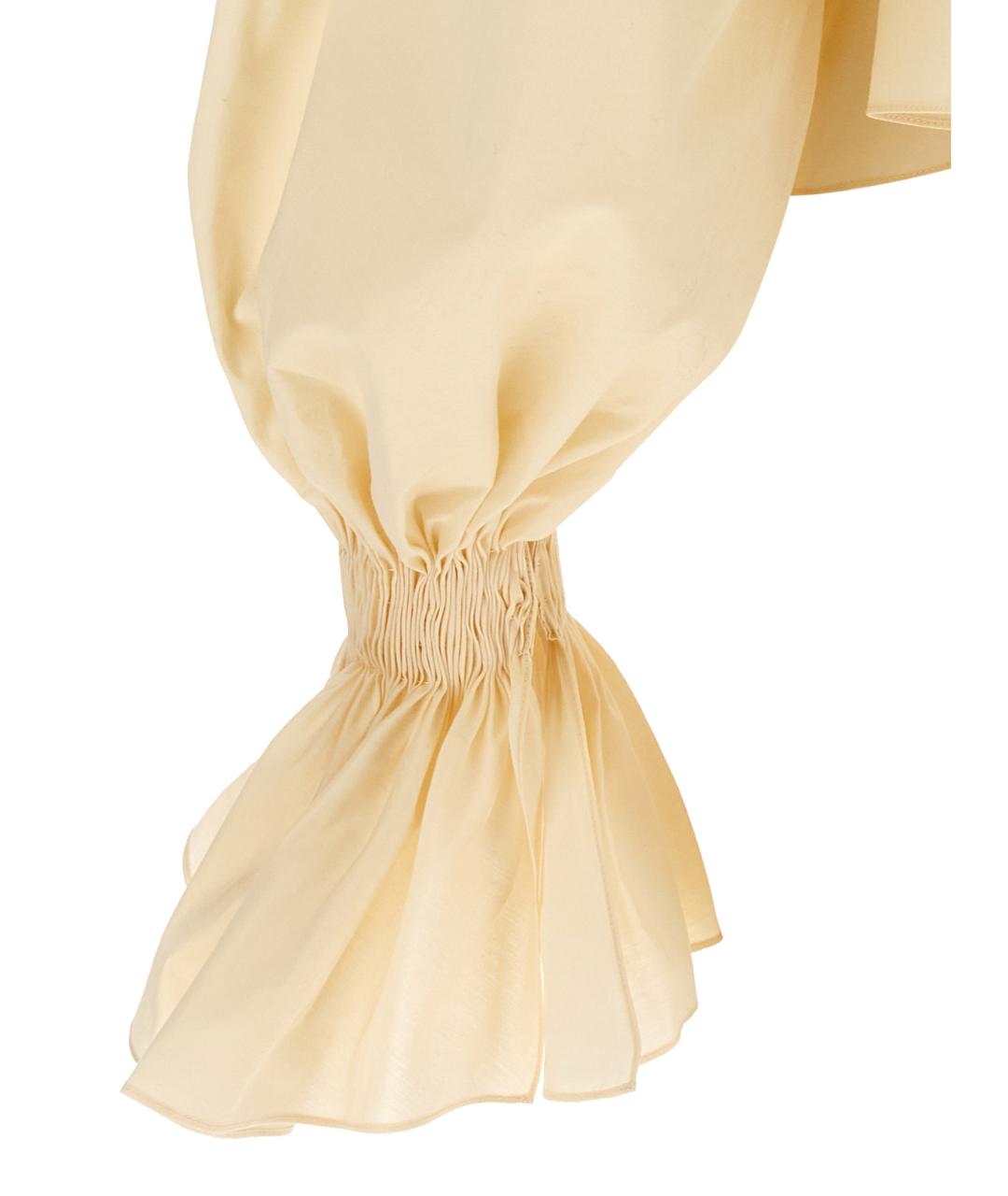 KHAITE Бежевая хлопковая блузы, фото 4