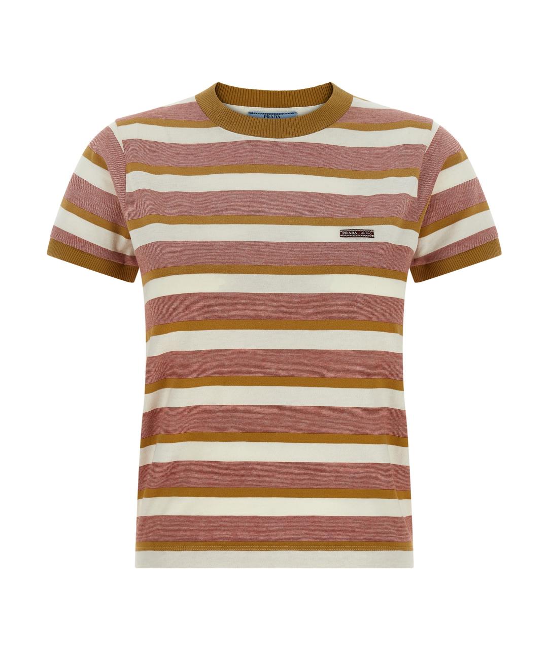 PRADA Мульти хлопковая футболка, фото 1