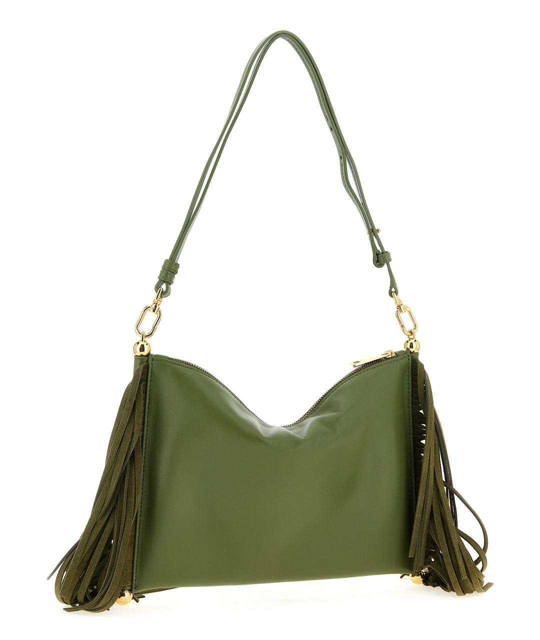 FURLA Зеленая кожаная сумка через плечо, фото 2