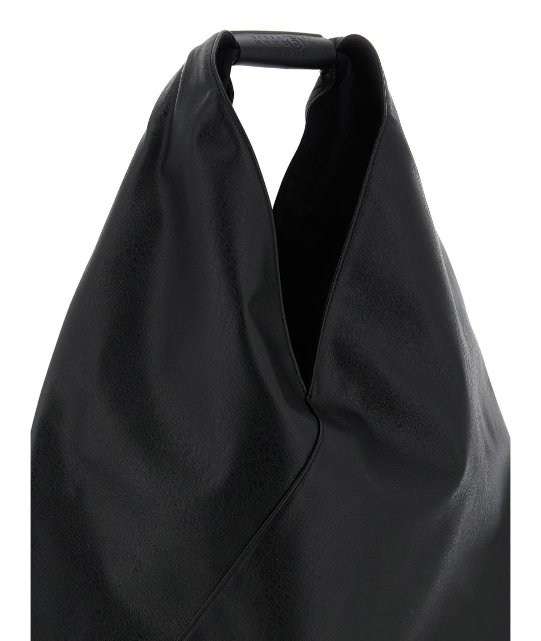 MM6 MAISON MARGIELA Черная сумка тоут из искусственной кожи, фото 3