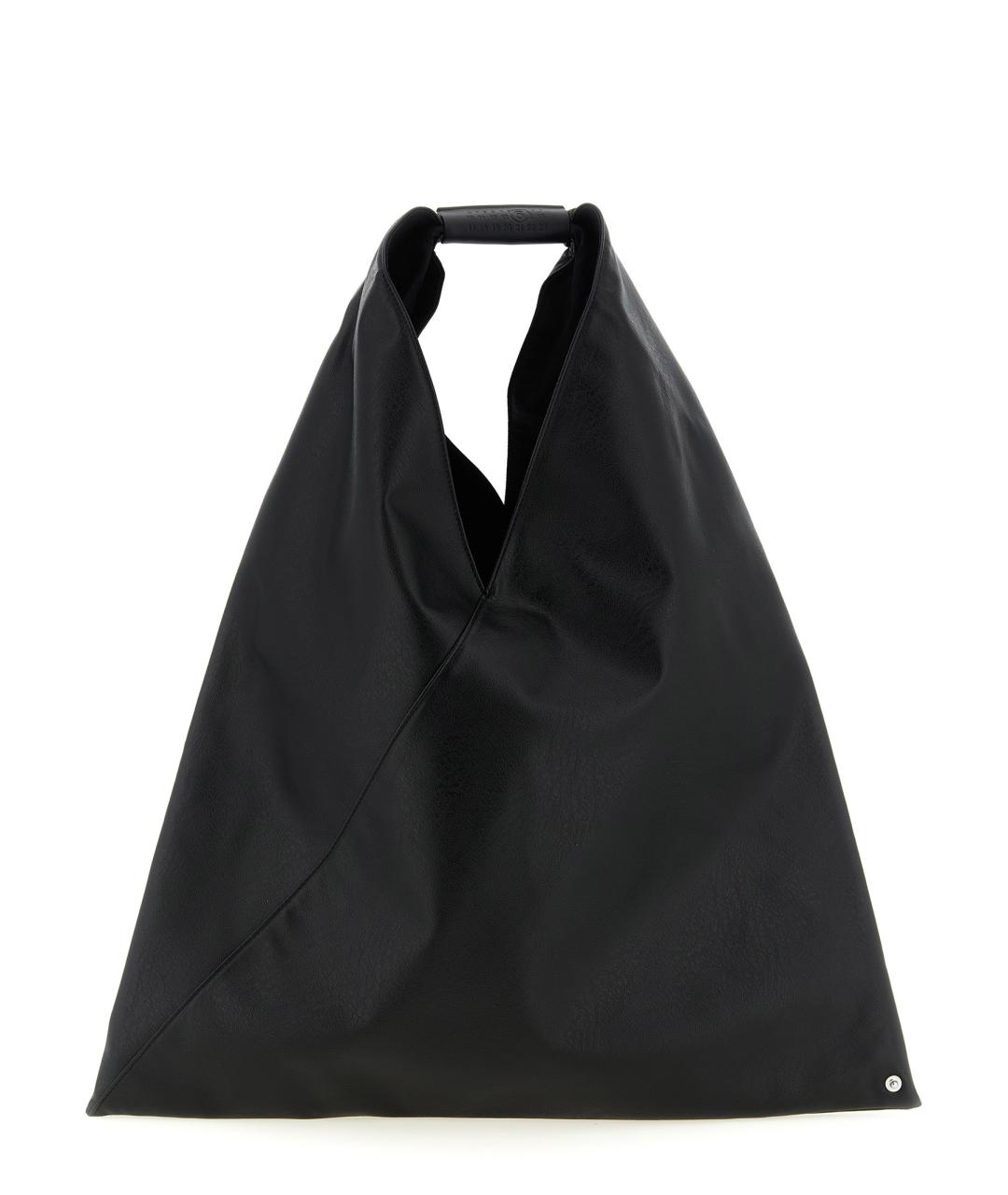 MM6 MAISON MARGIELA Черная сумка тоут из искусственной кожи, фото 1