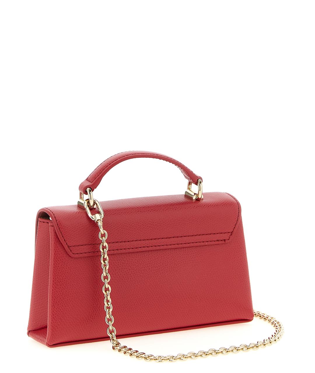 FURLA Красная кожаная сумка через плечо, фото 2