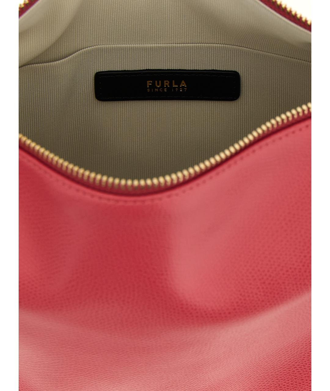 FURLA Фуксия кожаная сумка через плечо, фото 4