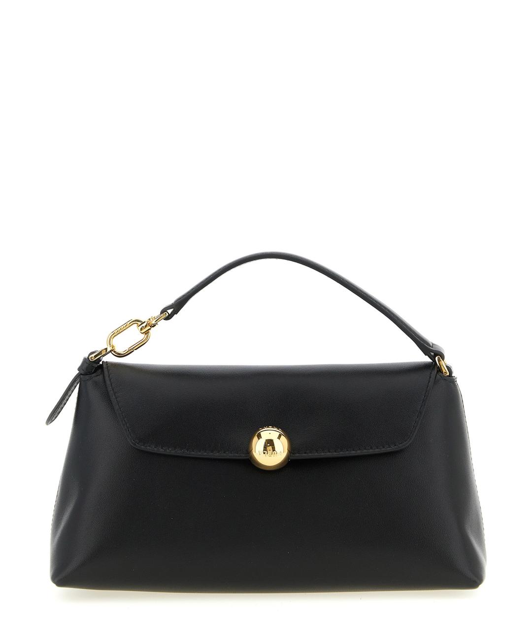 FURLA Черная кожаная сумка через плечо, фото 1