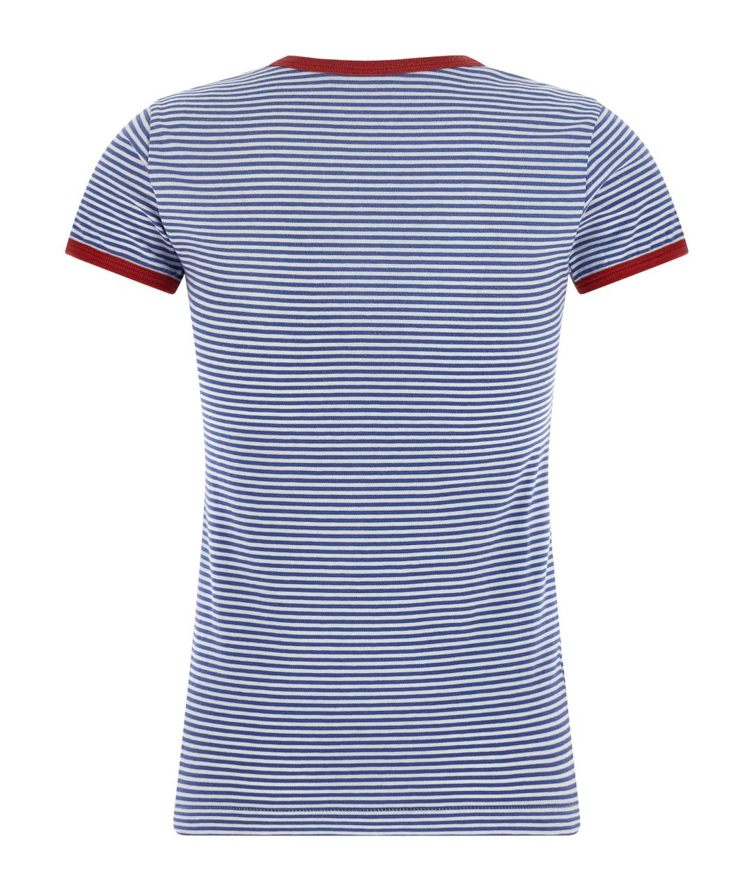 PRADA Голубая хлопковая футболка, фото 2