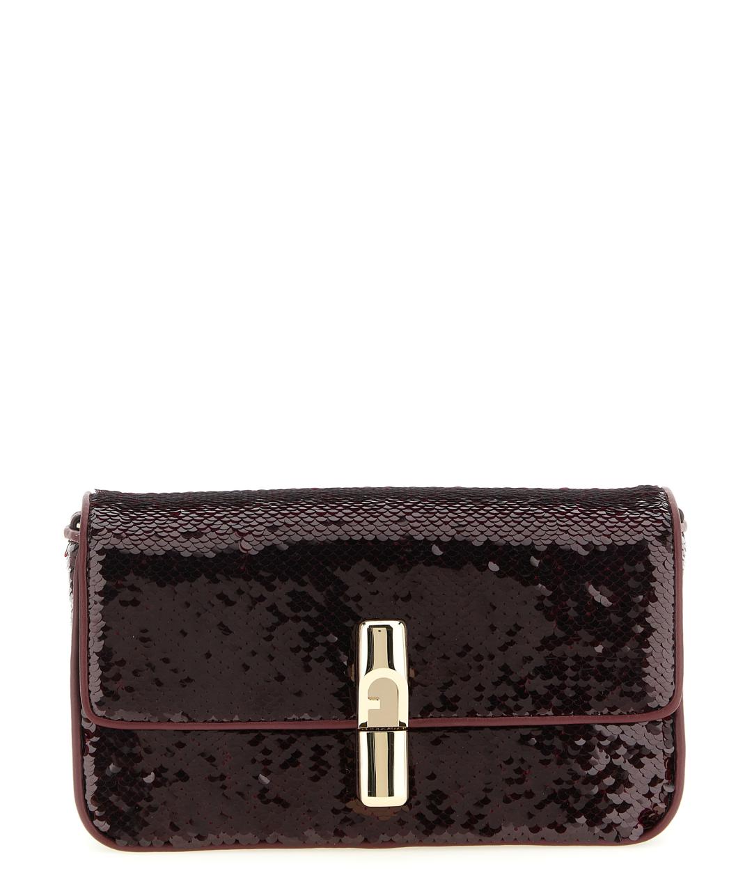 FURLA Бордовая сумка через плечо, фото 1