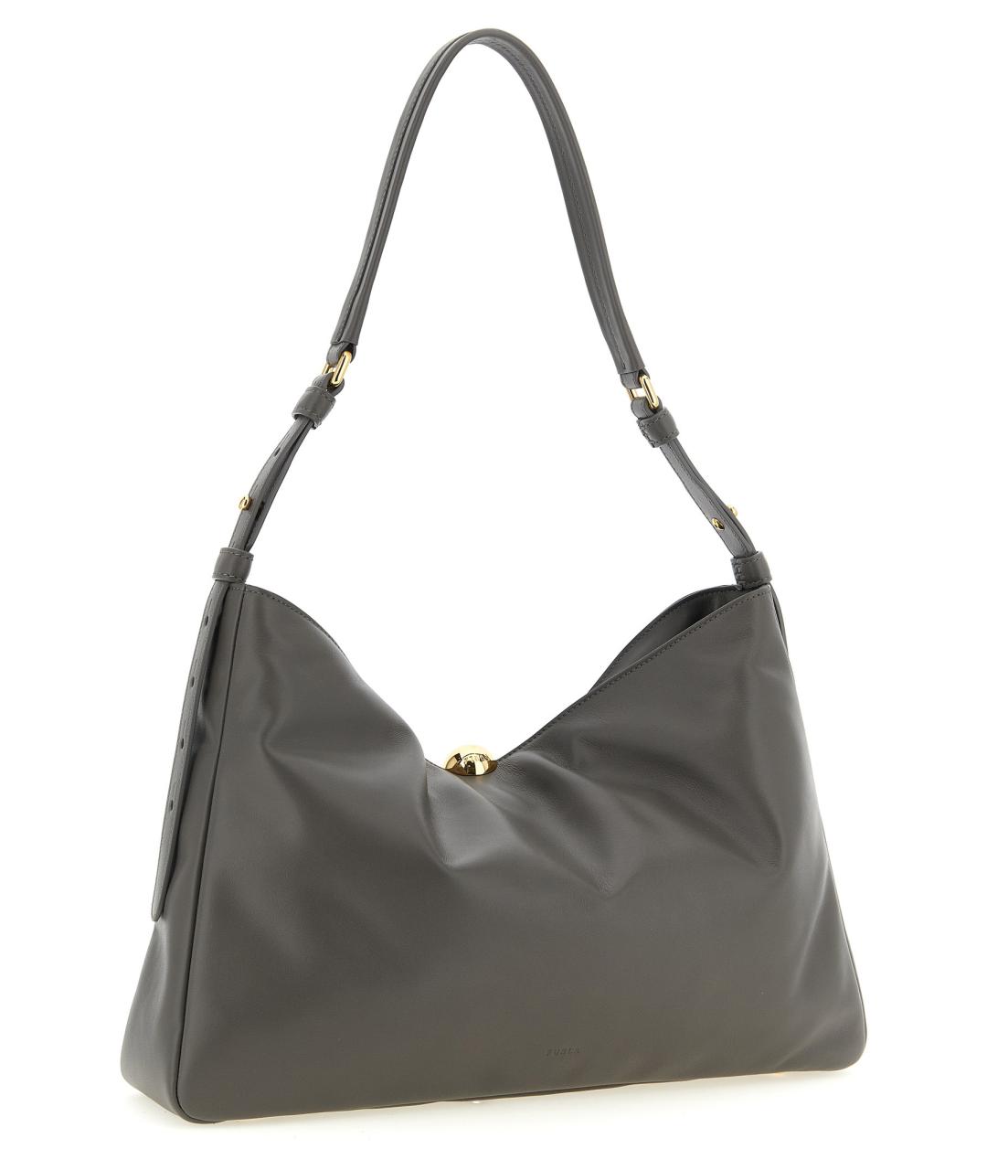 FURLA Серая кожаная сумка через плечо, фото 2