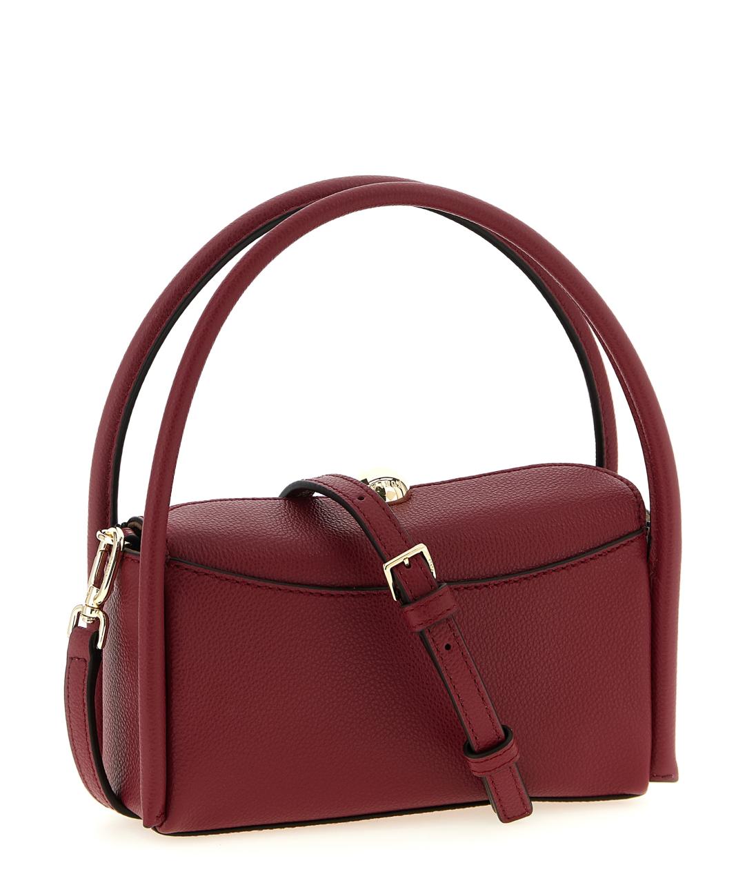 FURLA Бордовая кожаная сумка через плечо, фото 2