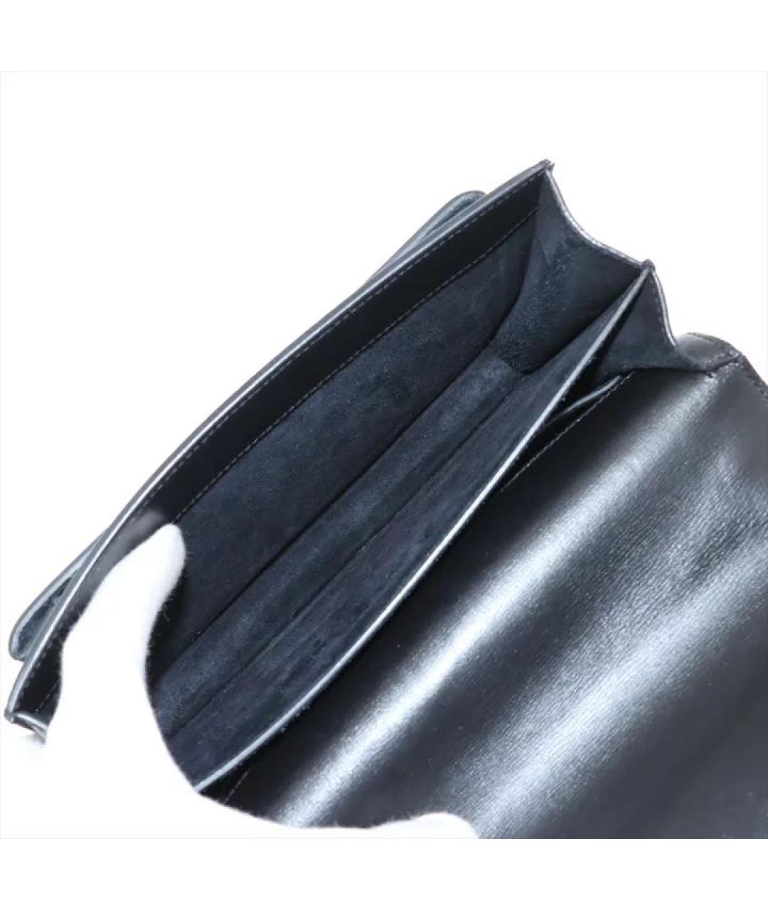 SAINT LAURENT Черная кожаная сумка через плечо, фото 6