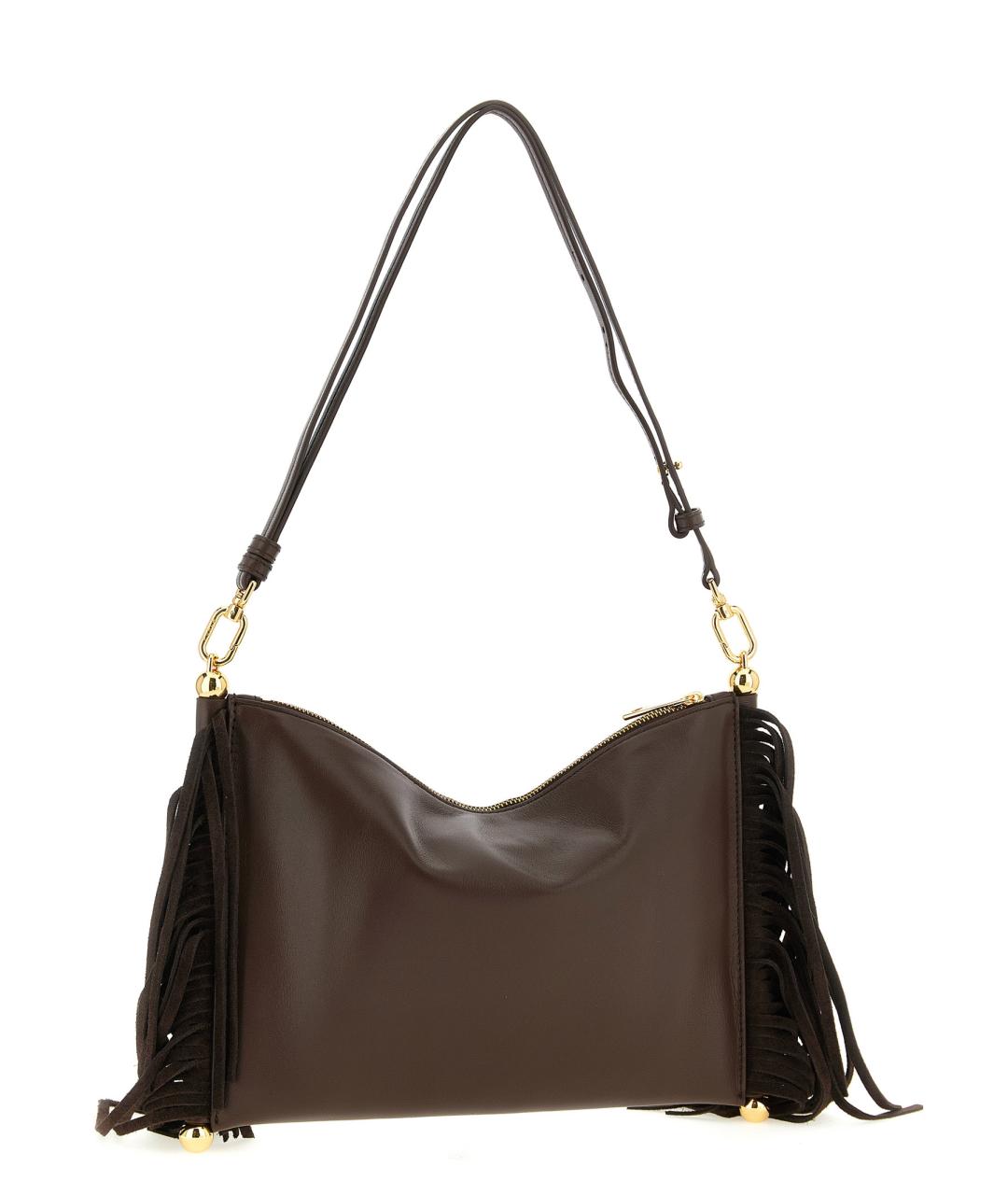 FURLA Коричневая кожаная сумка через плечо, фото 2