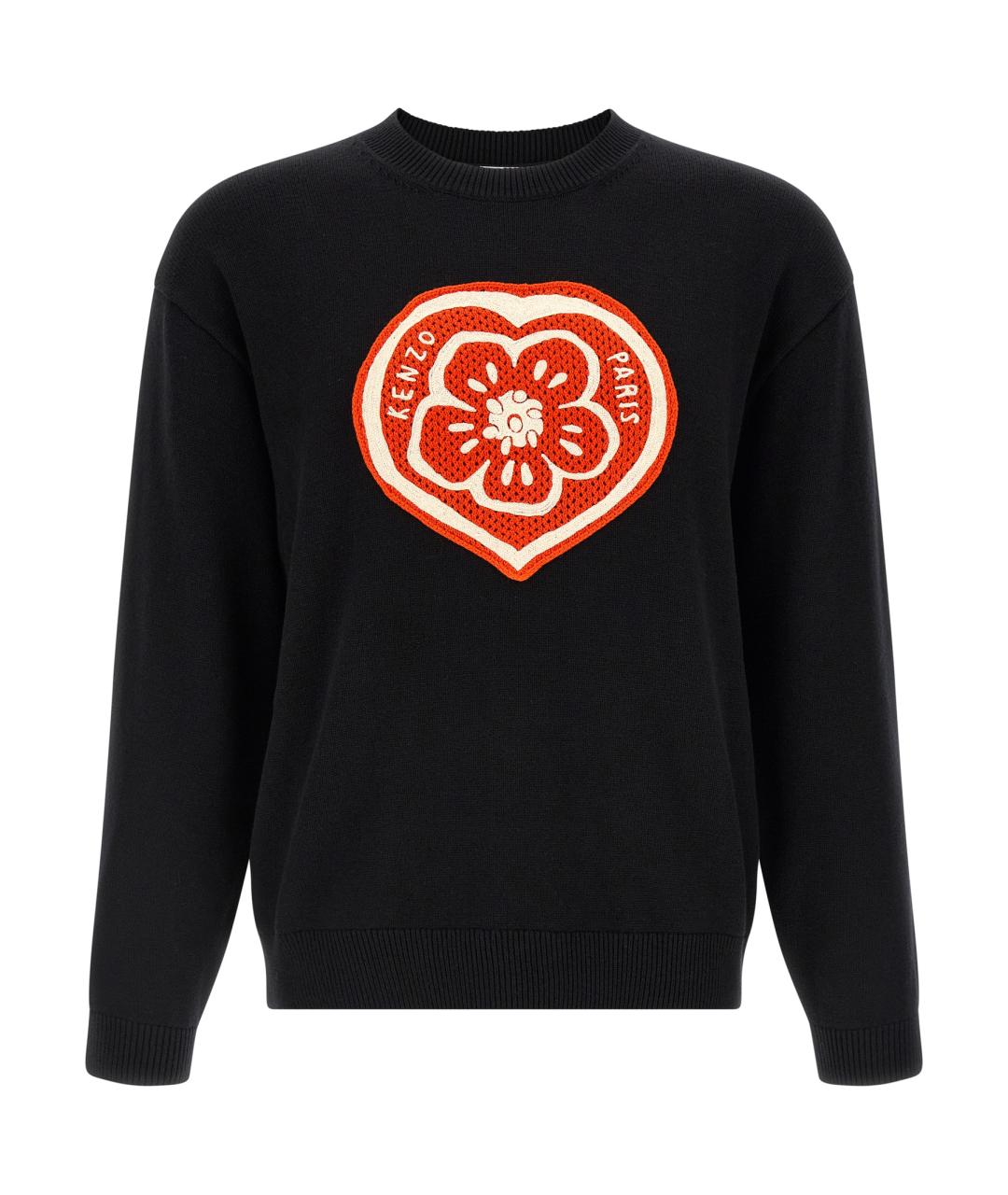 KENZO Черный шерстяной джемпер / свитер, фото 1