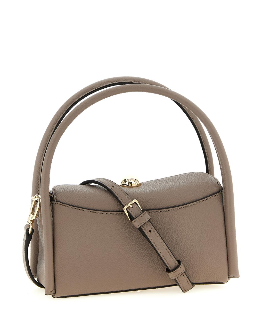 FURLA Серая кожаная сумка через плечо, фото 2