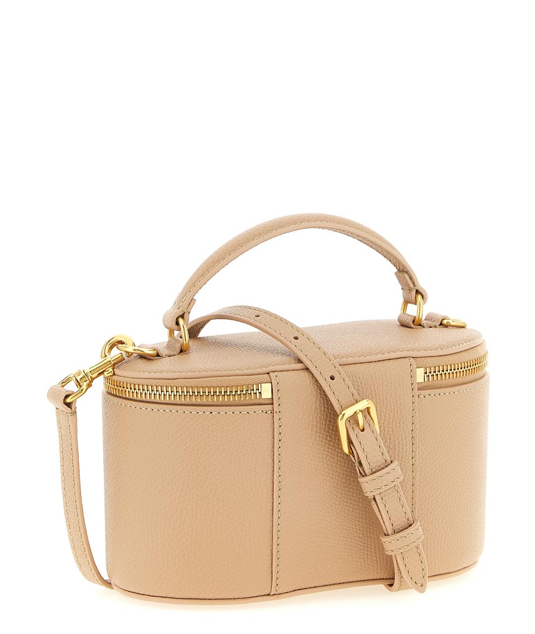 VALENTINO Бежевая кожаная сумка через плечо, фото 2