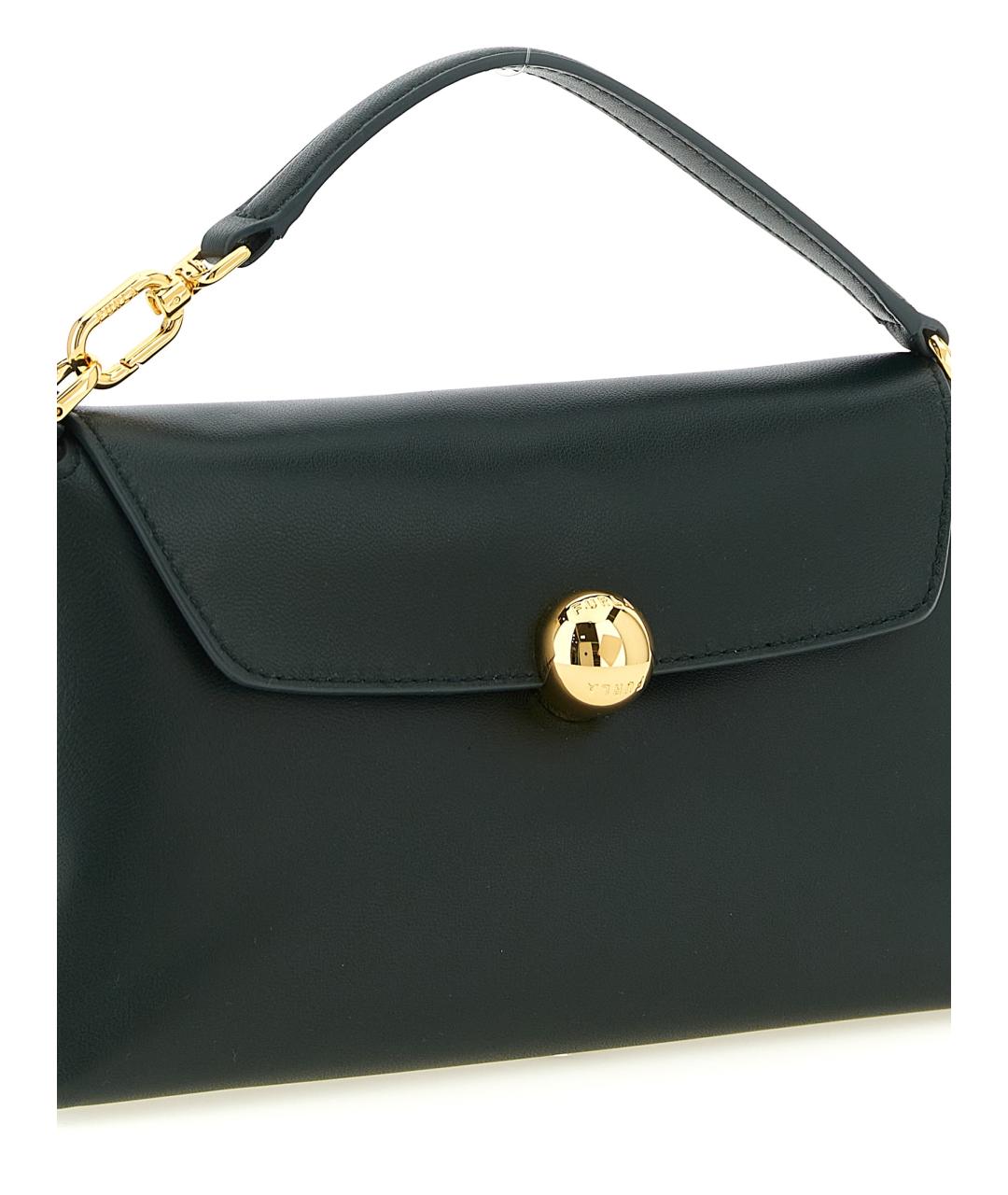 FURLA Зеленая кожаная сумка через плечо, фото 3