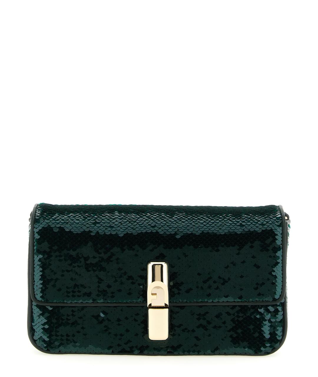 FURLA Зеленая сумка через плечо, фото 1