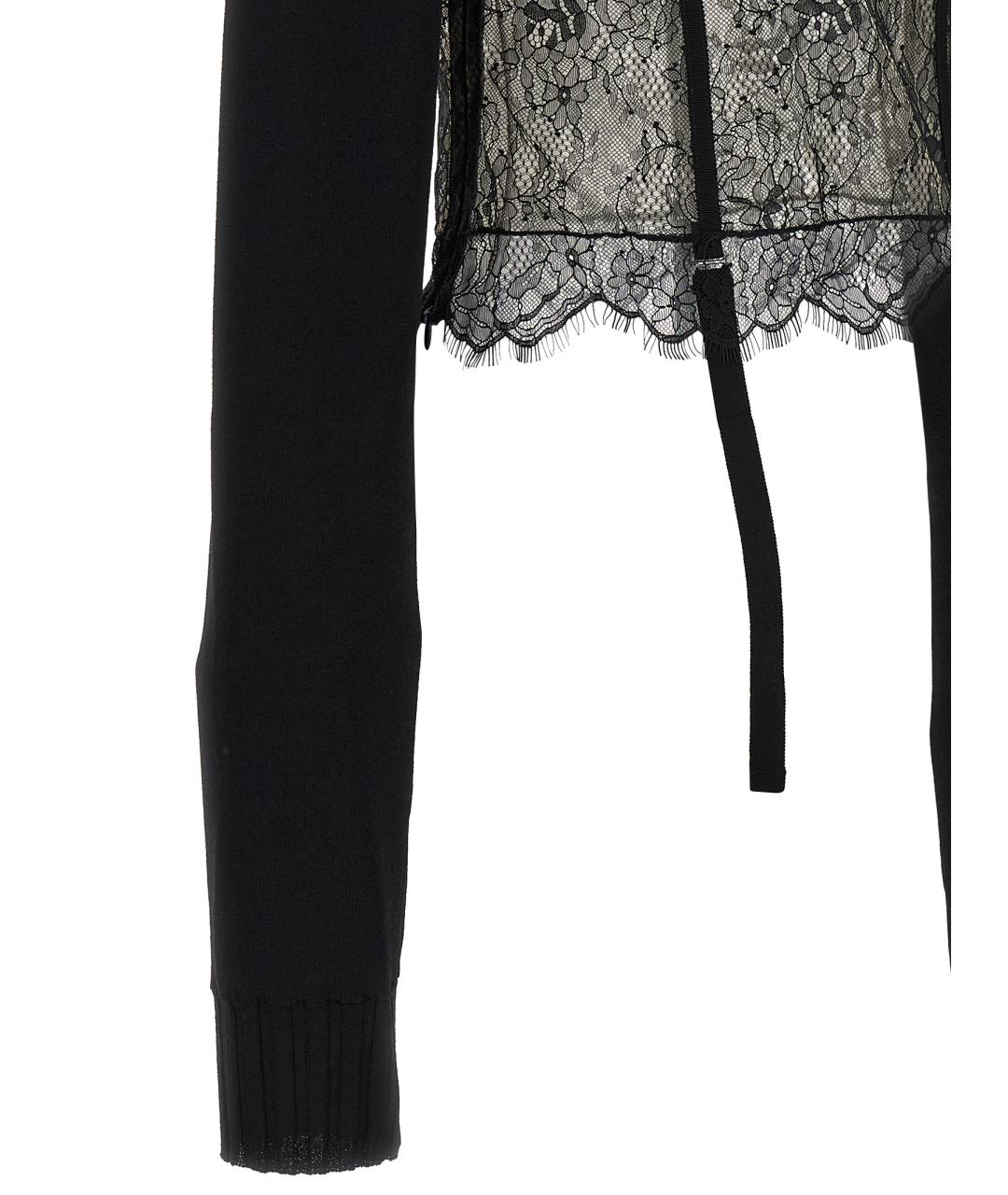 GIUSEPPE DI MORABITO Черный вискозный джемпер / свитер, фото 4