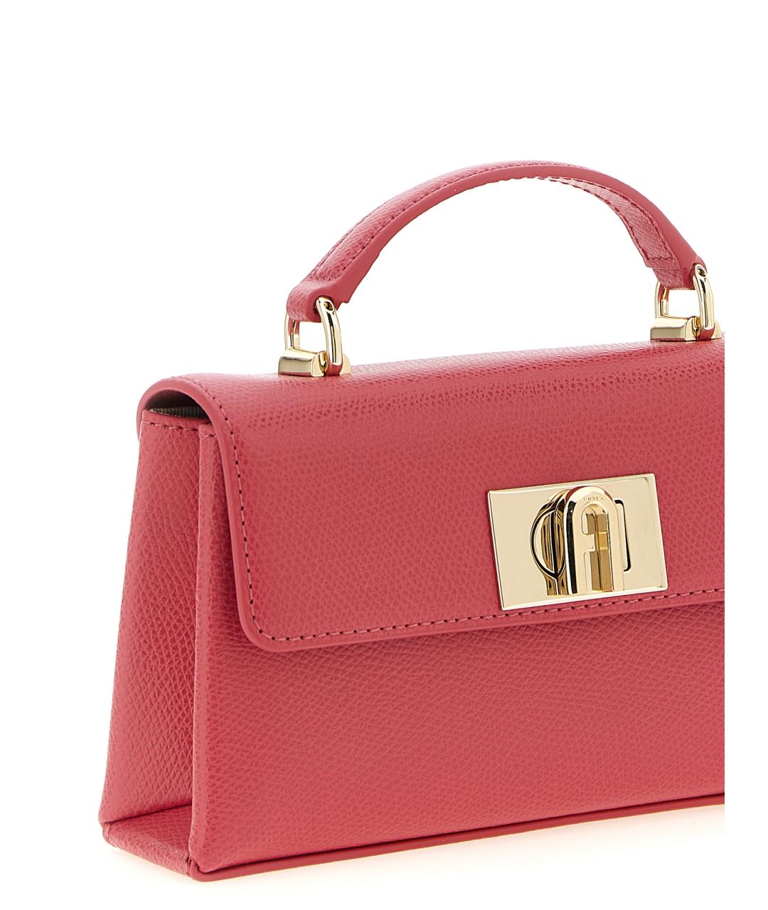 FURLA Фуксия кожаная сумка через плечо, фото 3