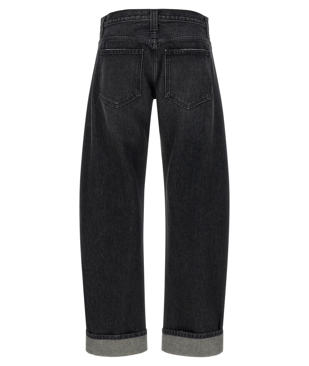 KHAITE Серые хлопковые прямые джинсы, фото 2