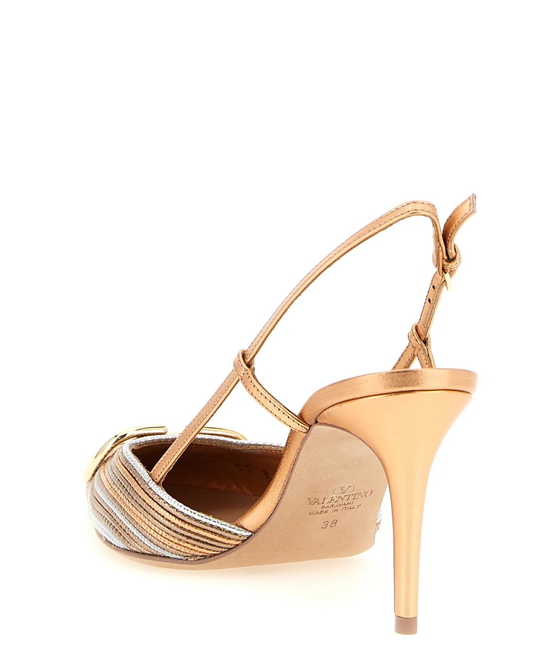 VALENTINO Розовые кожаные туфли, фото 3