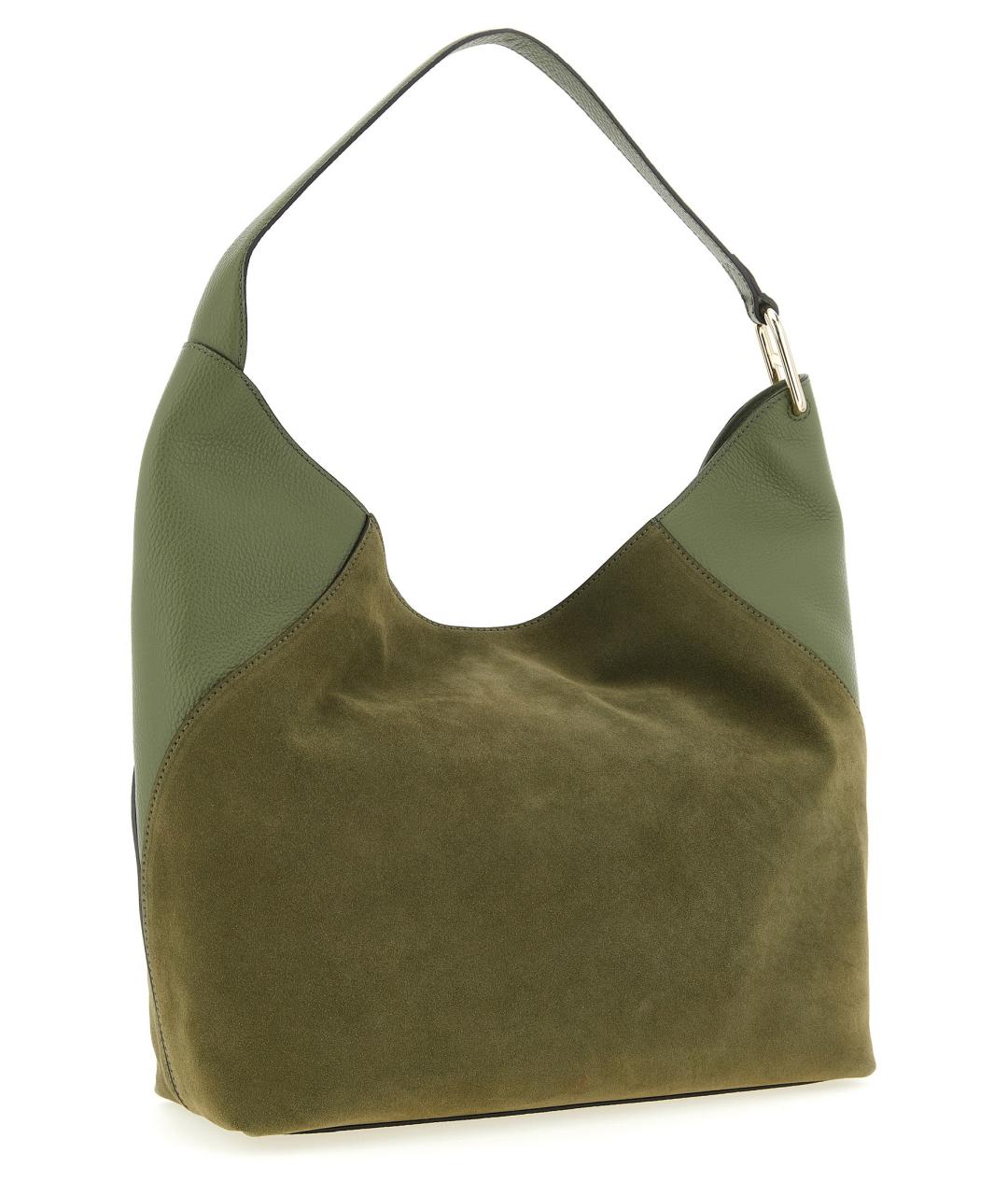 FURLA Зеленая замшевая сумка через плечо, фото 2