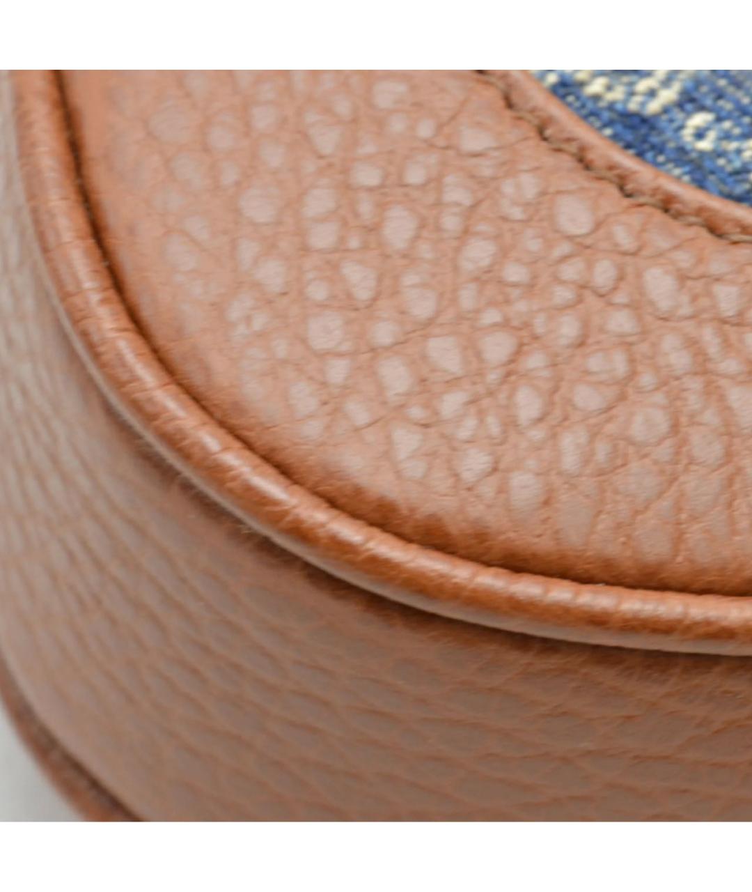 GUCCI Синяя кожаная сумка через плечо, фото 5