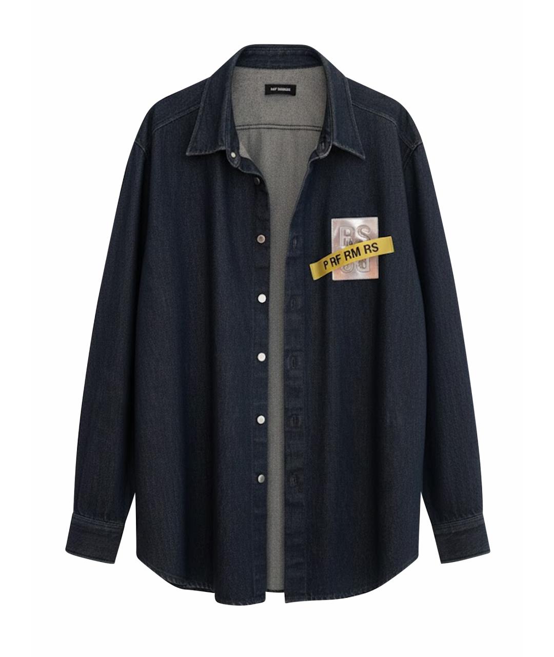 RAF SIMONS Темно-синяя деним куртка, фото 1