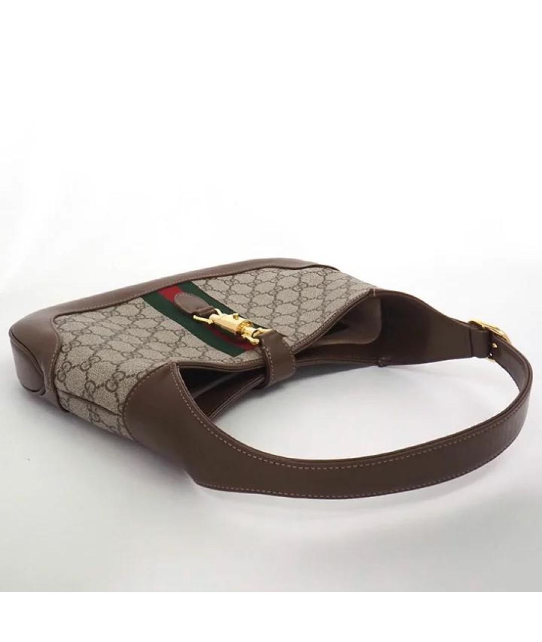 GUCCI Коричневая сумка с короткими ручками, фото 4