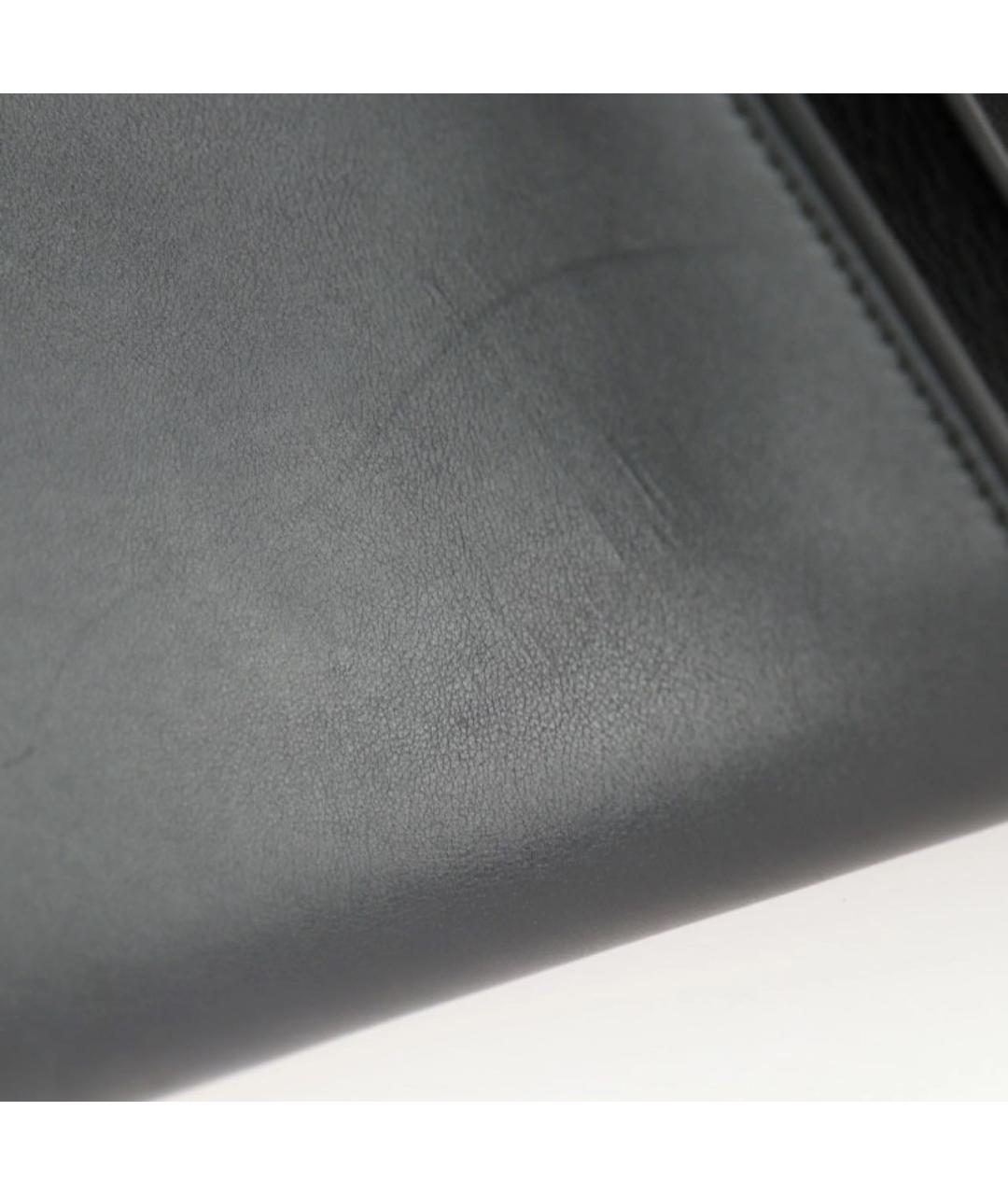 SAINT LAURENT Черная кожаная сумка через плечо, фото 6