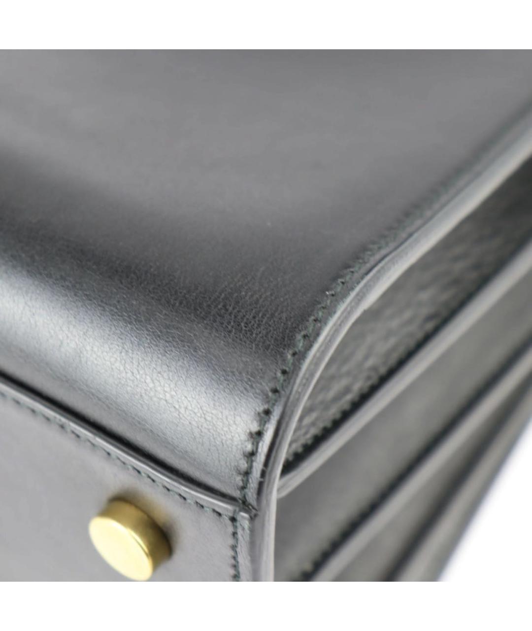 SAINT LAURENT Черная кожаная сумка через плечо, фото 5