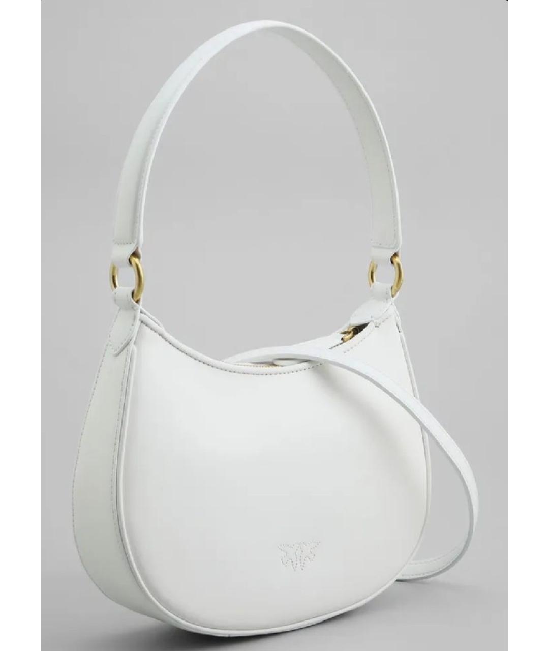 PINKO Белая кожаная сумка через плечо, фото 2