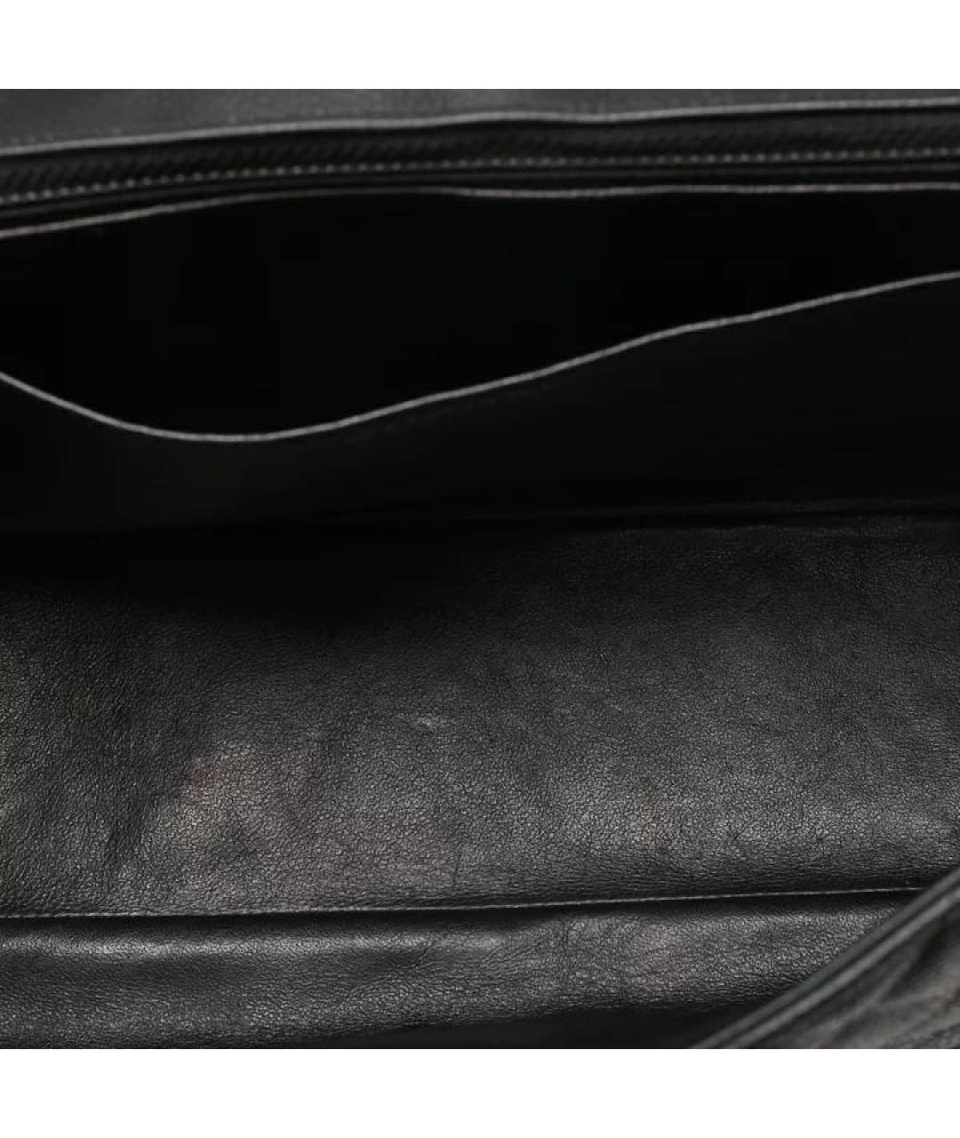 CHANEL Черная кожаная сумка через плечо, фото 7