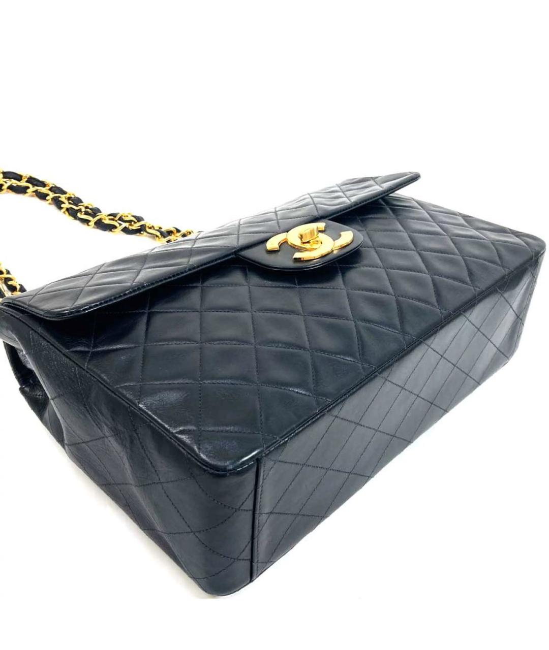 CHANEL Черная кожаная сумка через плечо, фото 3