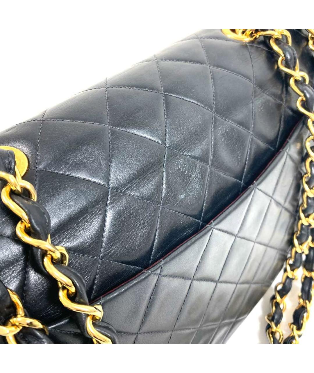 CHANEL Черная кожаная сумка через плечо, фото 5