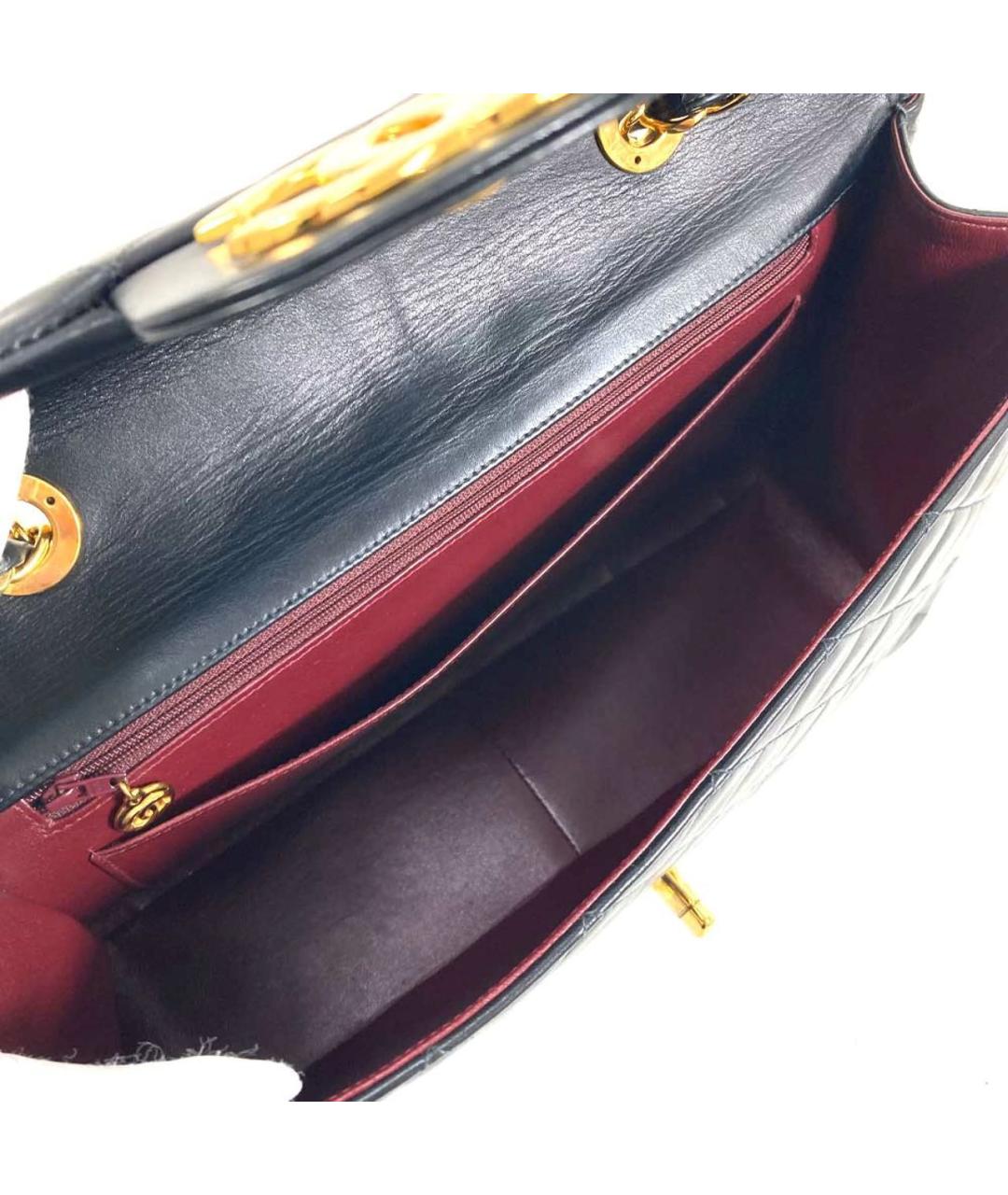 CHANEL Черная кожаная сумка через плечо, фото 6