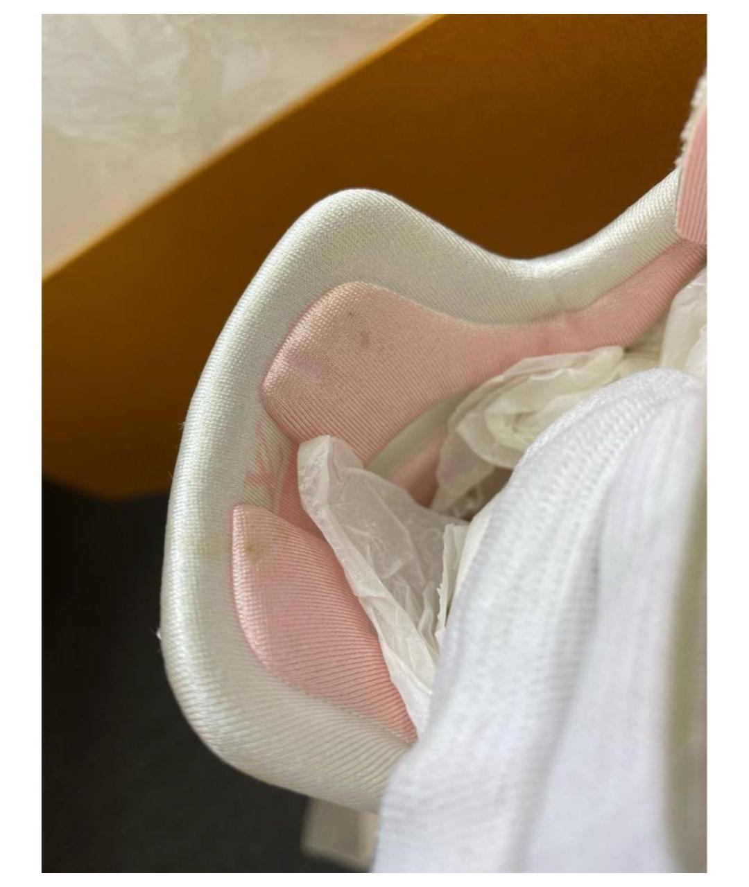 LOUIS VUITTON Бордовые текстильные кроссовки, фото 5