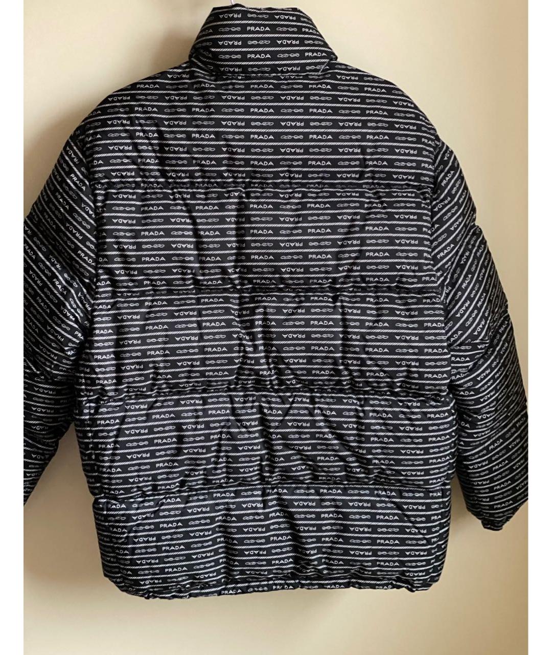 PRADA Черный полиамидовый пуховик, фото 2